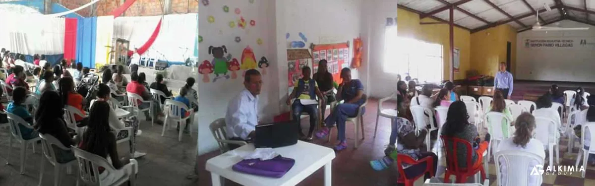 Capacitación del programa en Villa Rica, Cauca
